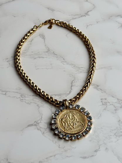 NEW!! Horse and Rhinestone Pendant Necklace