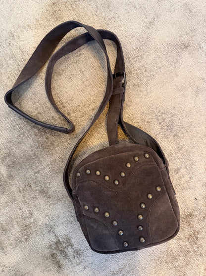 Vintage Just Cavalli Suede Studded Crossbody