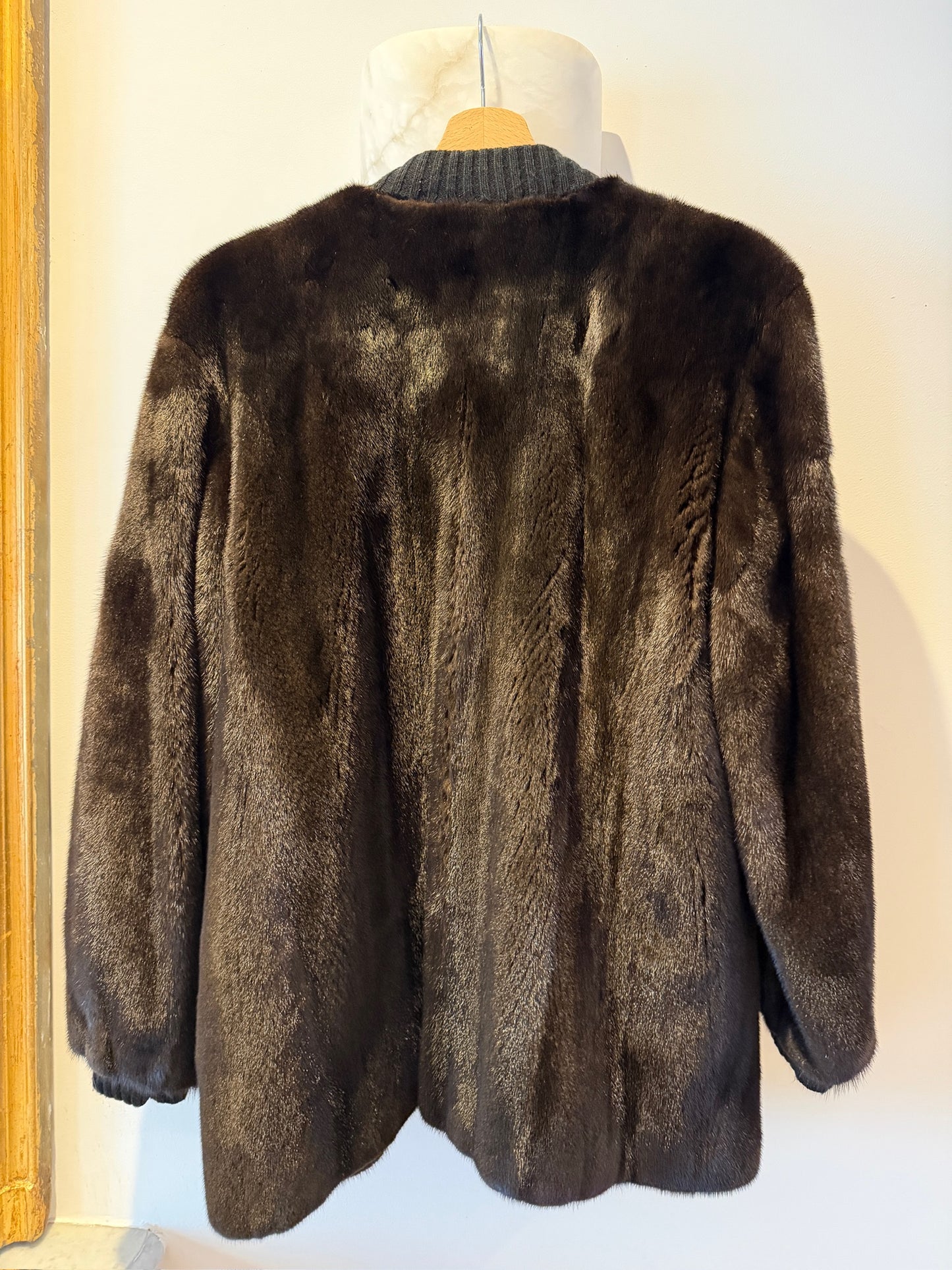 Vintage Revillion Mahogany Mink Cardigan Size S/M