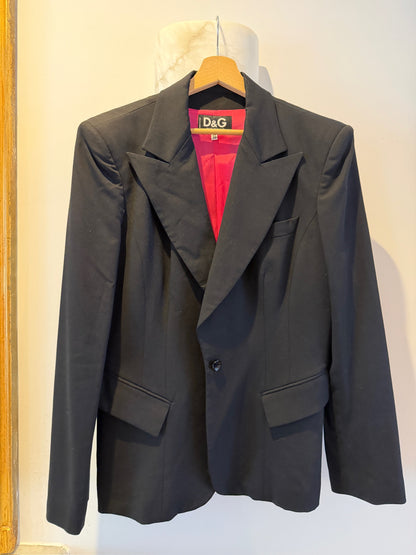 Vintage Dolce & Gabbana Black Blazer - Size Small
