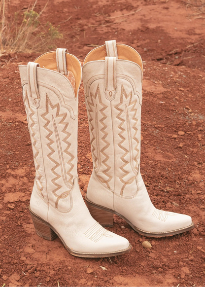 High Cotton Leather Boot - Sand