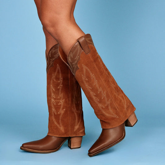 Wild Fire Leather Boot - Brown