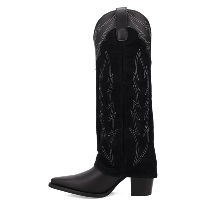 Wild Fire Leather Boot - Black