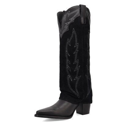 Wild Fire Leather Boot - Black
