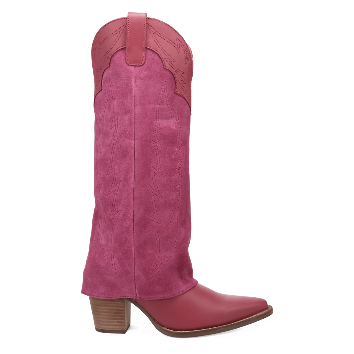 Wild Fire Leather Boot - Pink