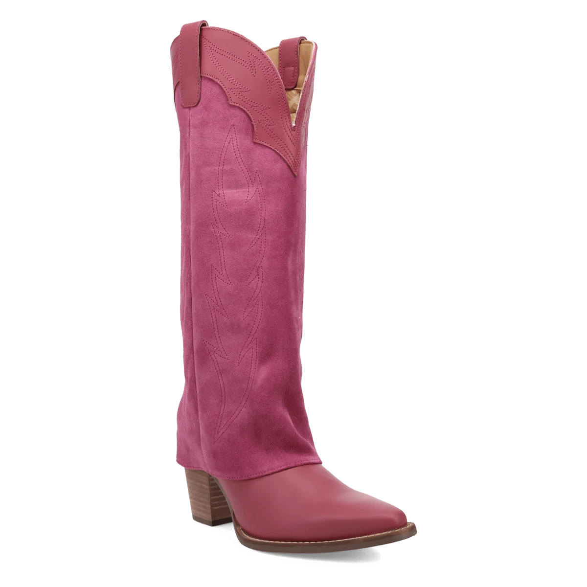 Wild Fire Leather Boot - Pink