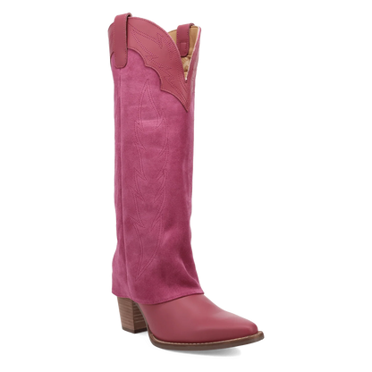 Wild Fire Leather Boot - Pink