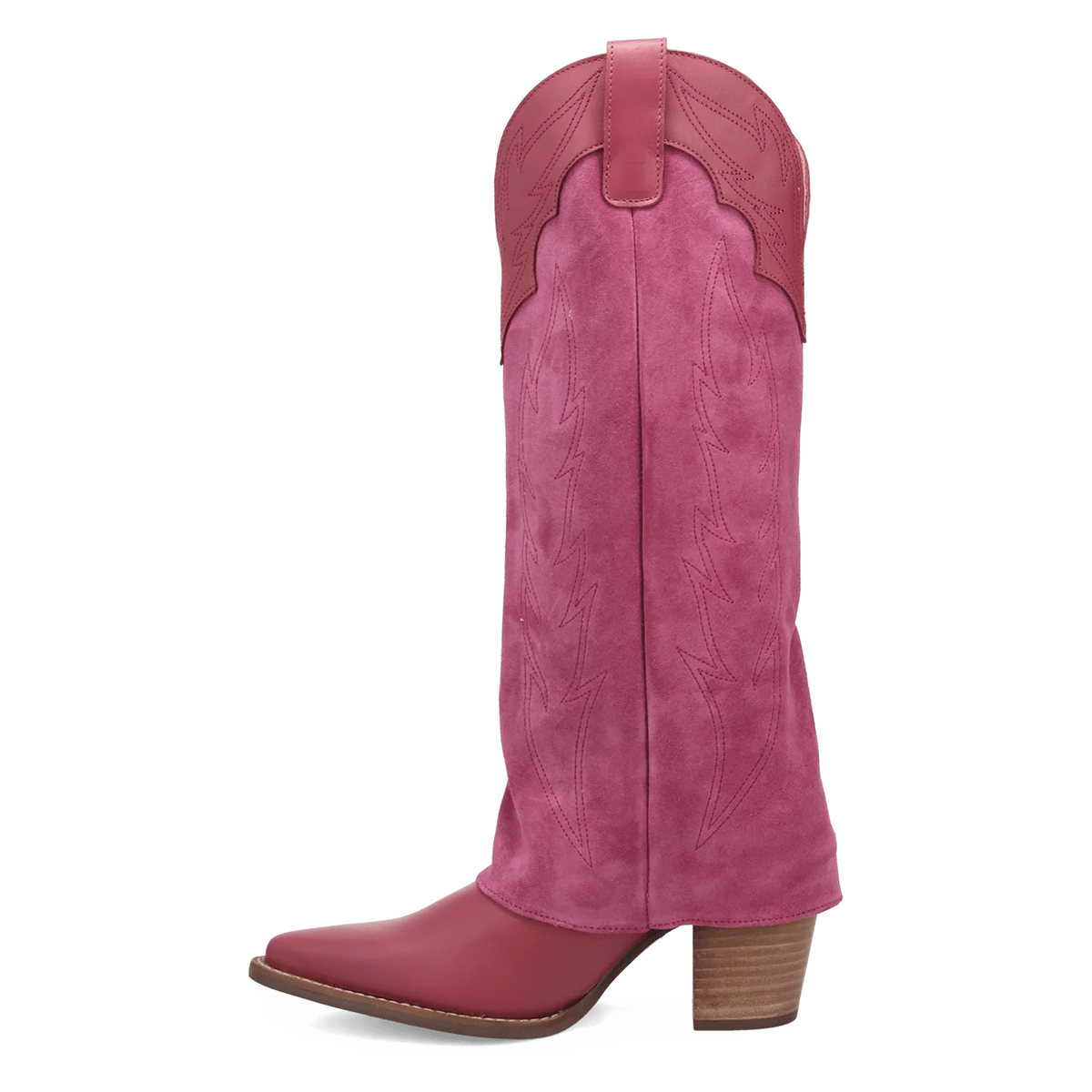 Wild Fire Leather Boot - Pink