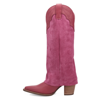 Wild Fire Leather Boot - Pink