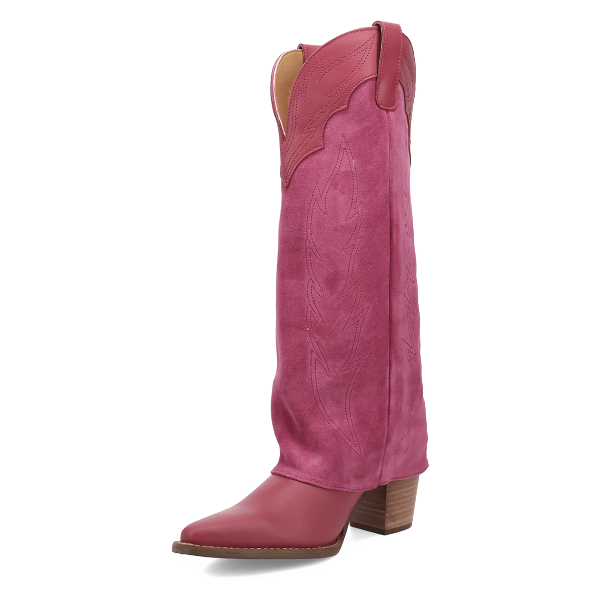 Wild Fire Leather Boot - Pink