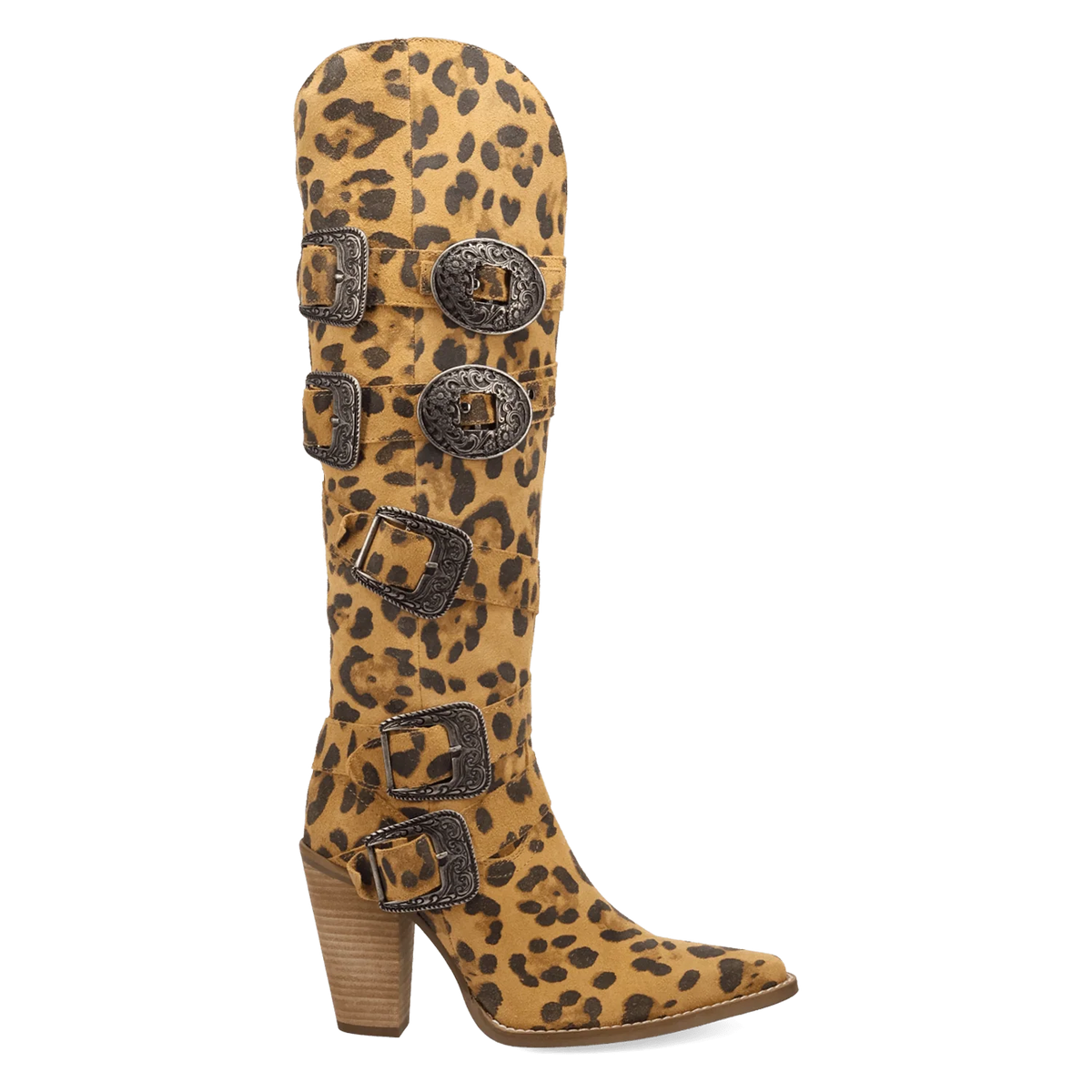 Spur 'O Moment Leather Boot - Leopard
