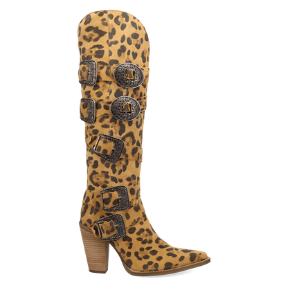 Spur 'O Moment Leather Boot - Leopard