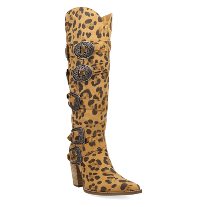 Spur 'O Moment Leather Boot - Leopard