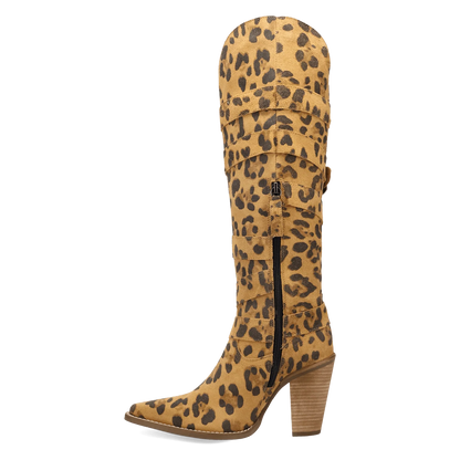 Spur 'O Moment Leather Boot - Leopard