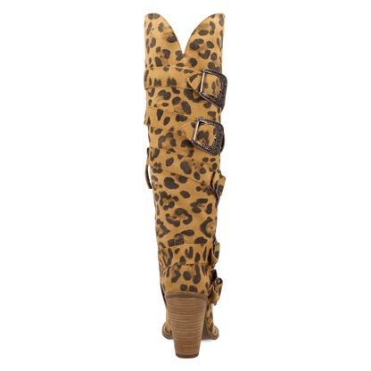 Spur 'O Moment Leather Boot - Leopard