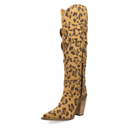 Spur 'O Moment Leather Boot - Leopard