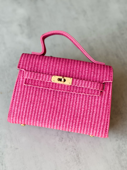 FINAL SALE!! Raffia Icon Mini Purse