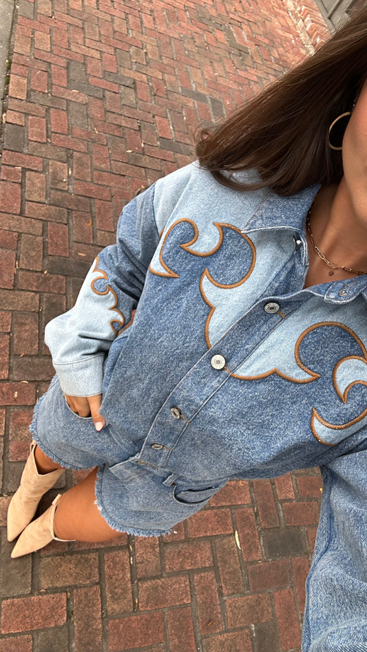 NEW!! The Outlaw Denim Western Romper