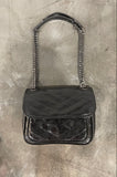 NEW!! Cool Girl Faux Leather Purse in Black