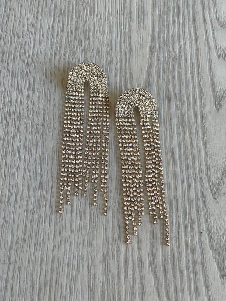 FINAL SALE!! The “Wynn” Crystal Drop Earring in Gold