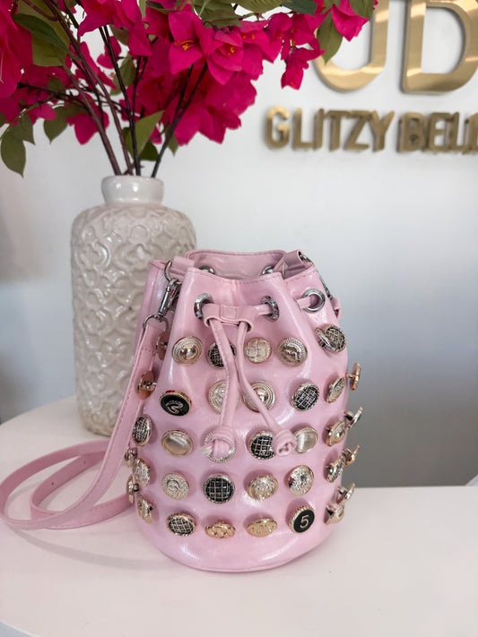 NEW!! "Paris Nights" Pink Bucket Bag