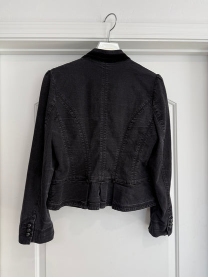 Vintage Ralph Lauren Denim Military Jacket Size 12