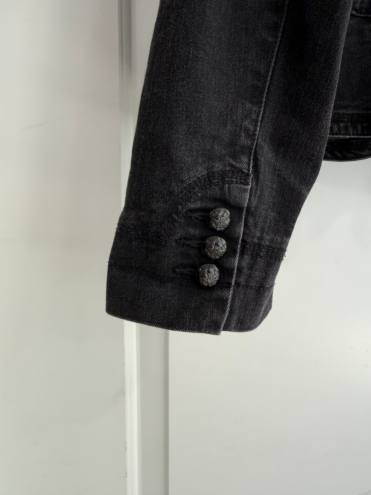 Vintage Ralph Lauren Denim Military Jacket Size 12