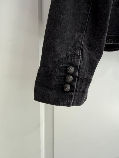 Vintage Ralph Lauren Denim Military Jacket Size 12