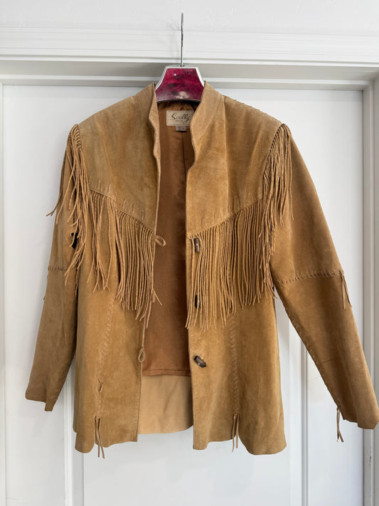 Vintage Scully Suede Fringe Jacket Size XL