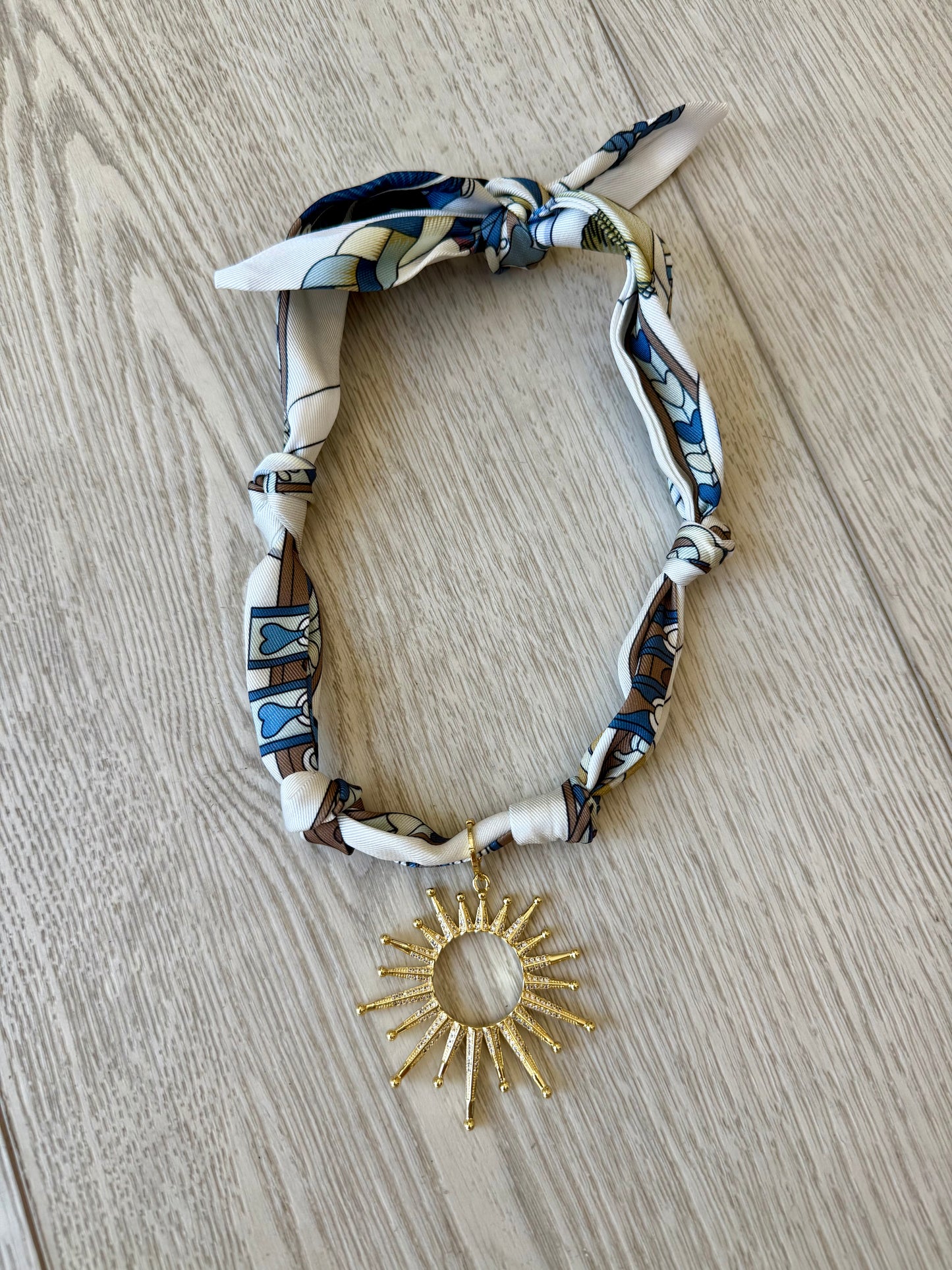 FINAL SALE!! Starburst Scarf Necklace in 2 Colors