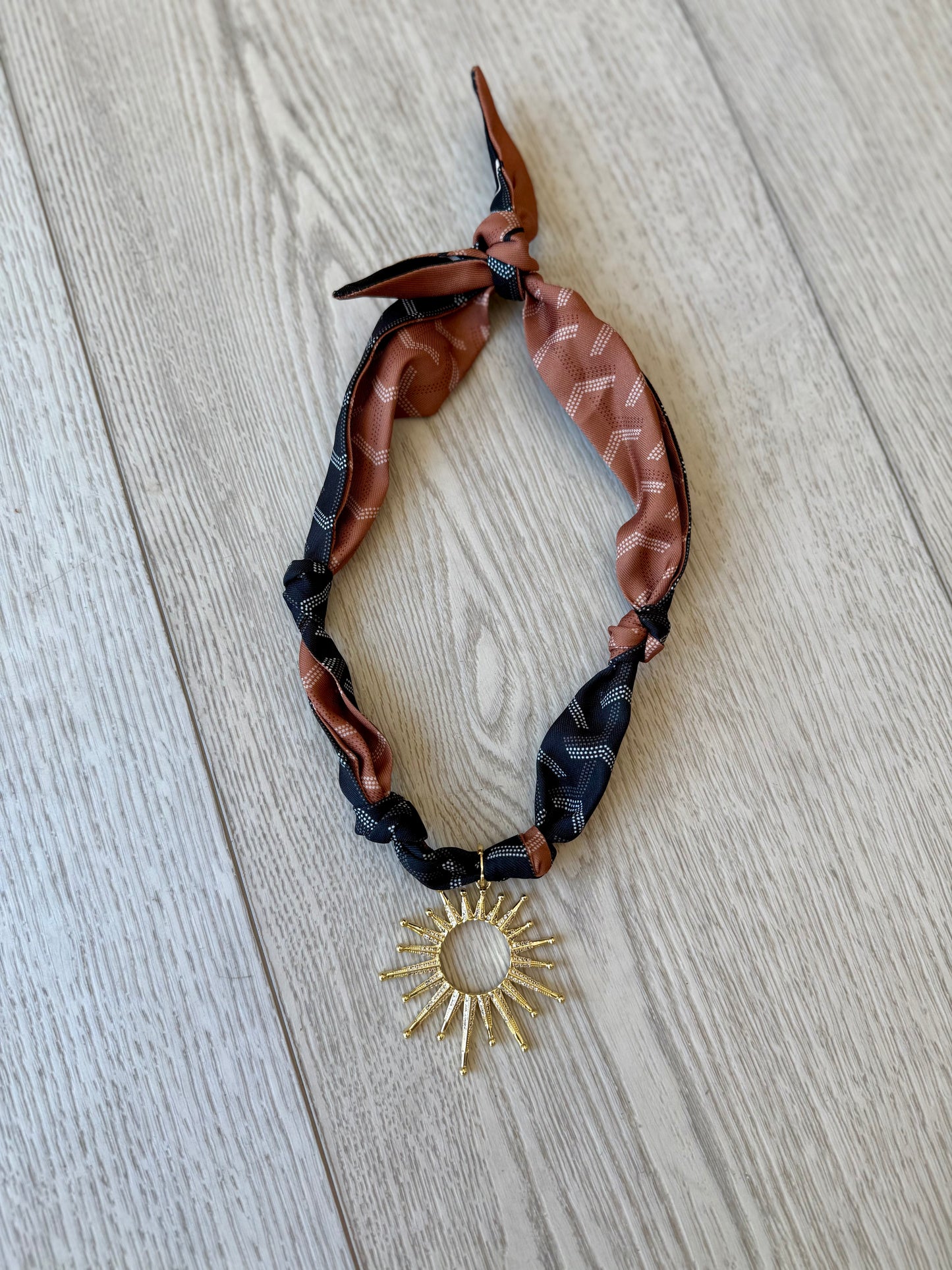 FINAL SALE!! Starburst Scarf Necklace in 2 Colors