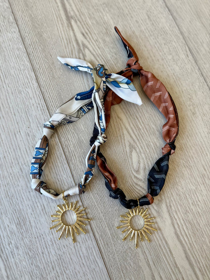 FINAL SALE!! Starburst Scarf Necklace in 2 Colors