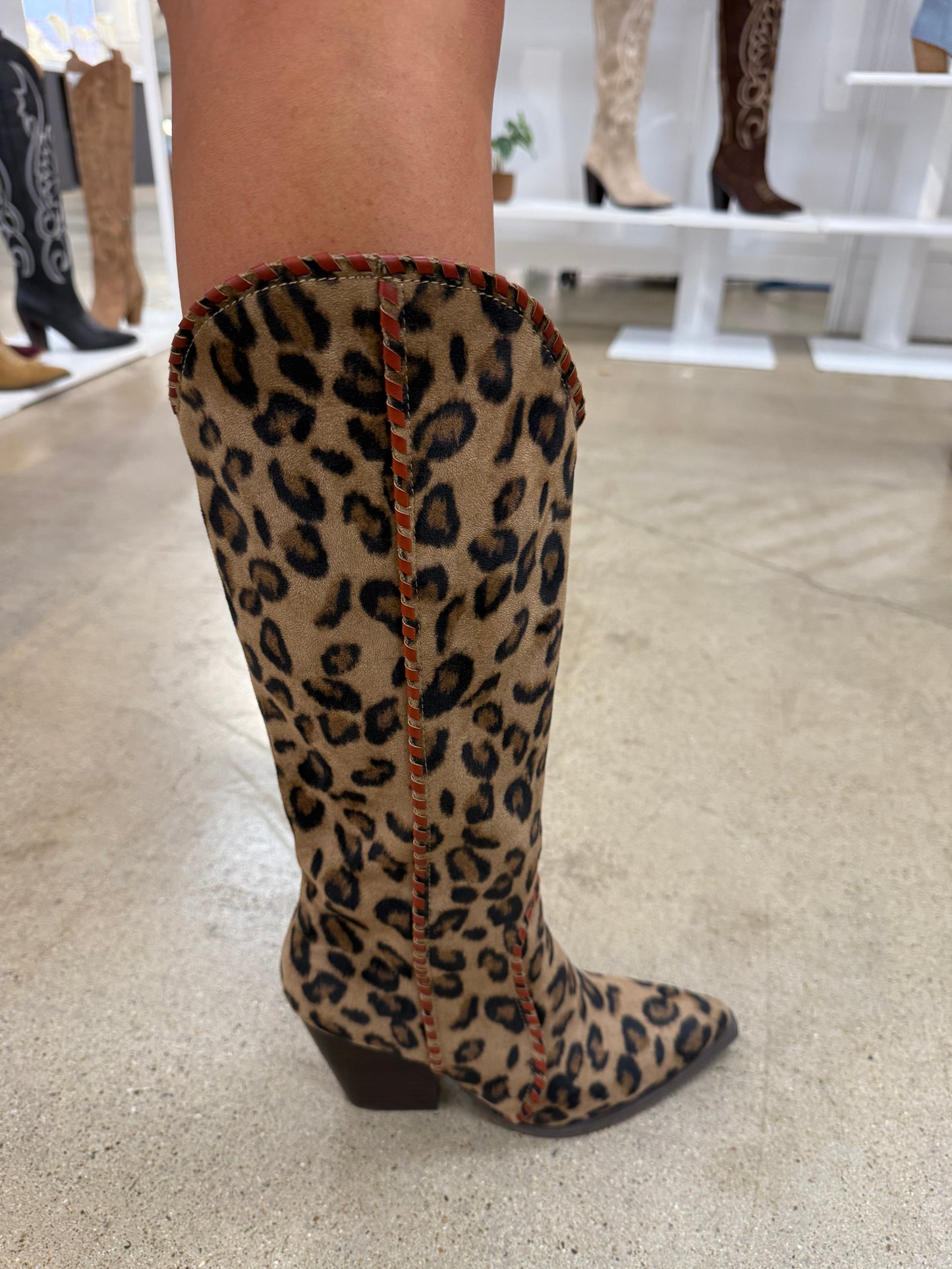 NEW!! The "Spotlight" Leopard Cowboy Boot