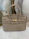 BEST SELLER!! Luxe Jute Handbag in 3 Colors
