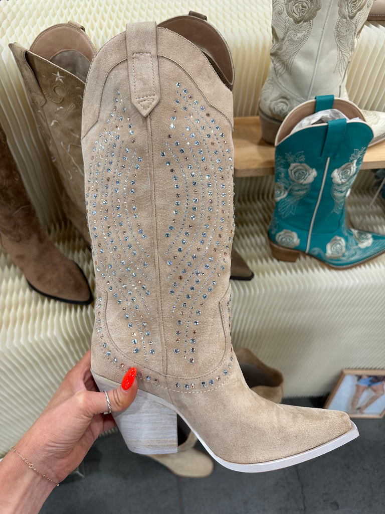 NEW!! Saint Rhinestone Cowboy Boots