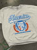 NEW!! "America" Sweatshirt in Grey