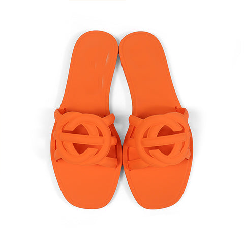 PREORDER!! Icon Jelly Sandals in Orange