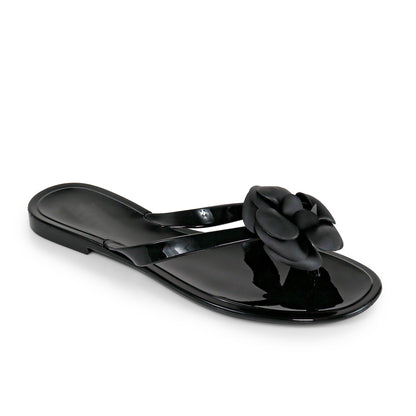 FINAL SALE!! Coco Jelly Slides in Black