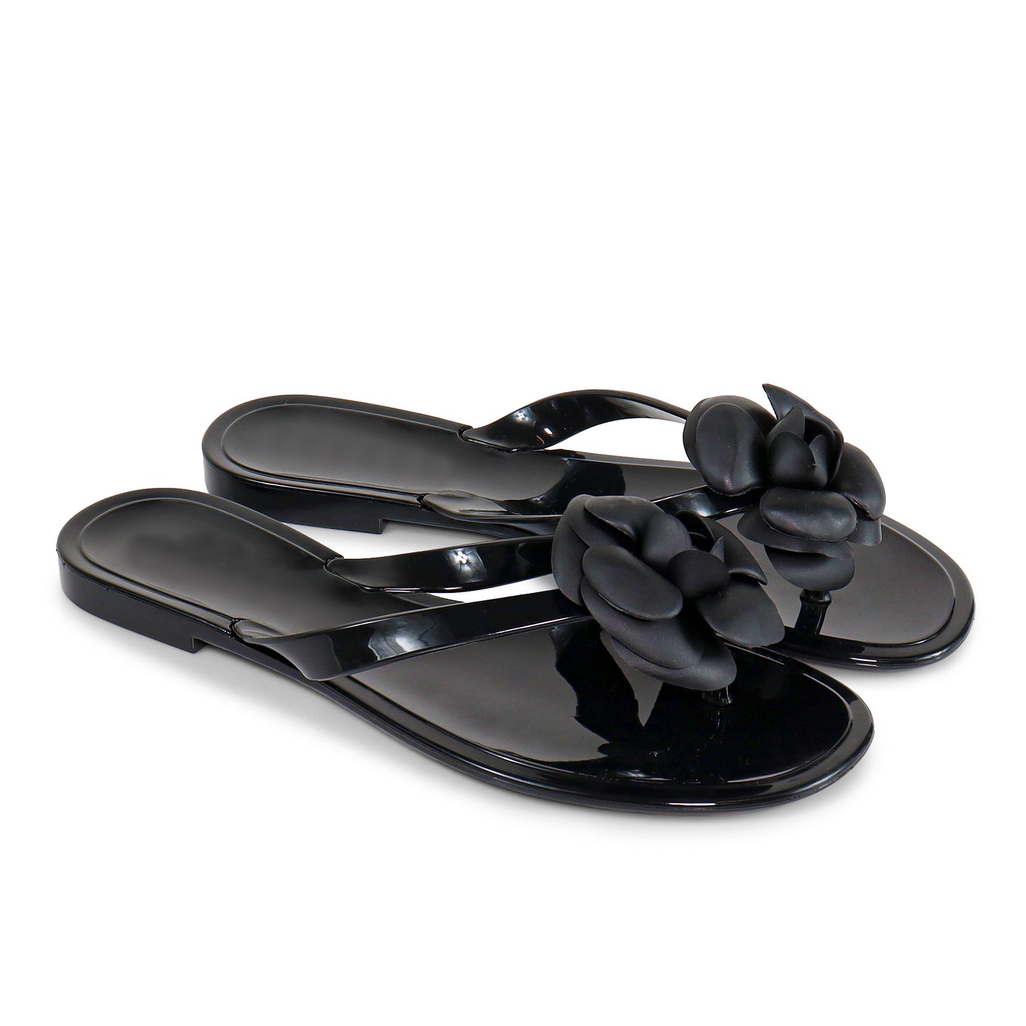 FINAL SALE!! Coco Jelly Slides in Black