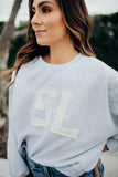 NEW!! Icon Patch Crop Sweatshirt in 2 Colors
