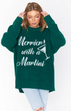 NEW!! "Merrier with a Martini" Sweater by Show Me Your Mumu