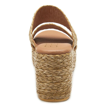 Ocean Ave Raffia Slide