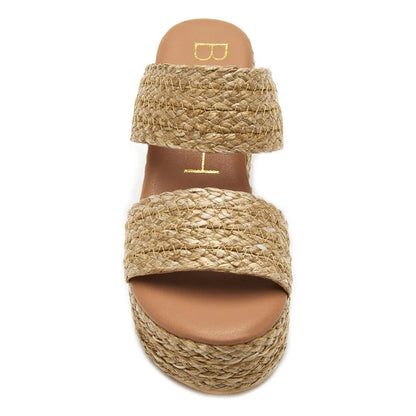 Ocean Ave Raffia Slide