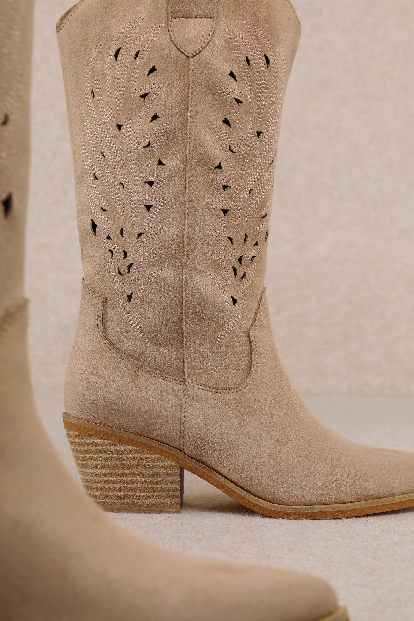 The “Olivia” Boot in Beige