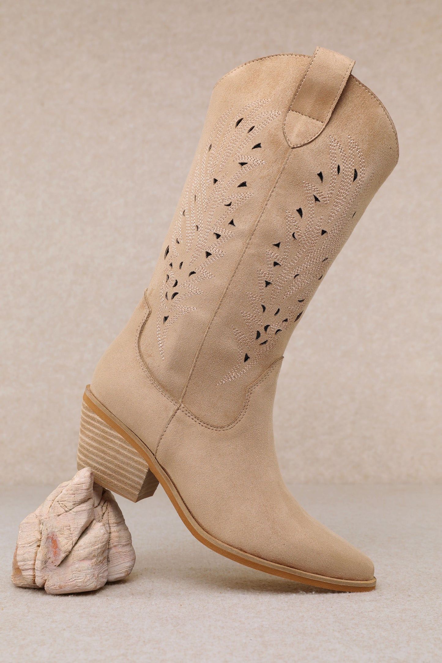 The “Olivia” Boot in Beige