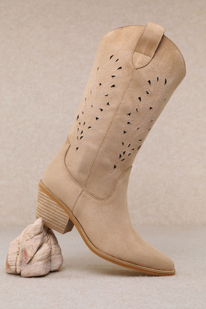 The “Olivia” Boot in Beige