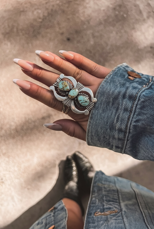 Indio Kingman Turquoise Ring