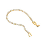 NEW!! Cubic Zirconia and Gold Trendsetter Tennis Bracelet in 2 Styles