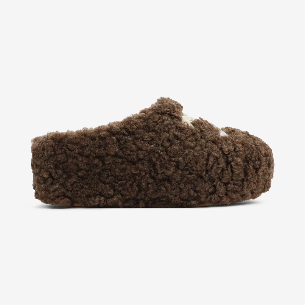 NEW!! Sasha Platform Slippers in Brown