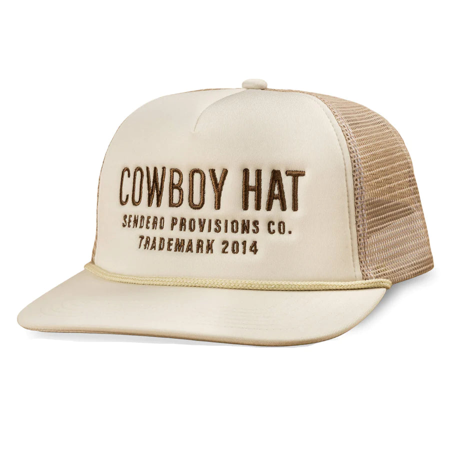 NEW!!!! Cowboy Trucker Hat in Cream